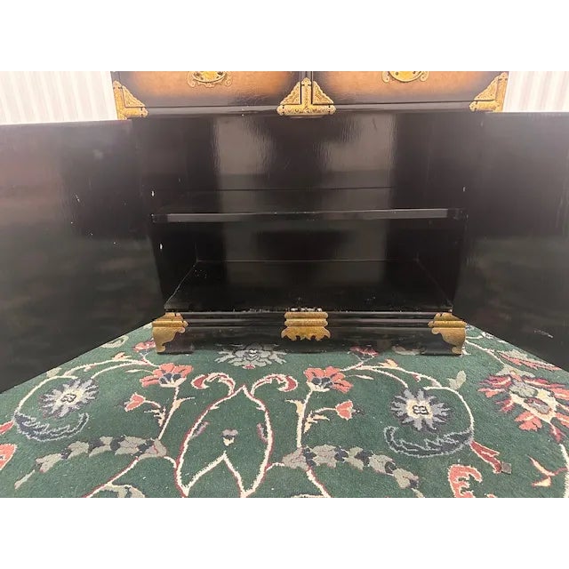 1920s Black & Gold Accent Chest For Sale - Image 10 of 11