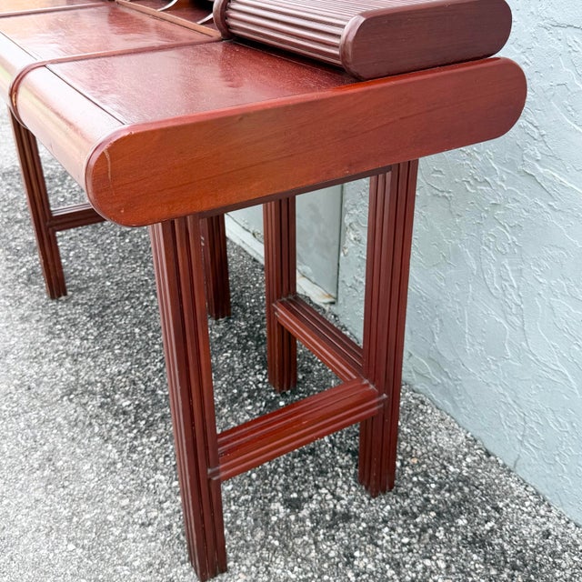 1980s 1980s Italian Roll Top Desk by Umberto Asnago & Franco Pozzi for Giorgetti For Sale - Image 5 of 8