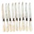 Early 20th Century French Mother of Pearl Knives - Set of 9 For Sale