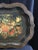 19th Century Floral Painted French Tole Antique Table Tray For Sale In Los Angeles - Image 6 of 13