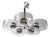 Space Age Chrome and Lucite Chandelier For Sale