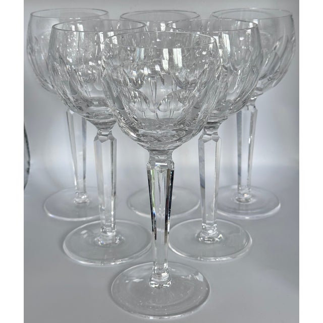Waterford Sheila Cut Wine Hock Glasses - Set of 6 For Sale - Image 10 of 10
