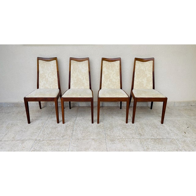 Vintage Teak and Fabric Dining Chairs from G-Plan, 1960s, Set of 4 For Sale - Image 14 of 14