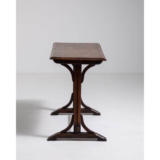 Brown Thonet-Style Bentwood Bistro Table, Antique, France, Circa 1900 For Sale - Image 8 of 15