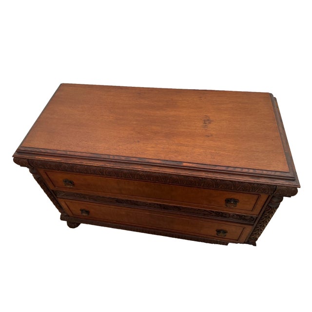 Antique Sideboard, Buffet, Console, Hand Carved, Mirror, Renaissance Revival For Sale - Image 10 of 16