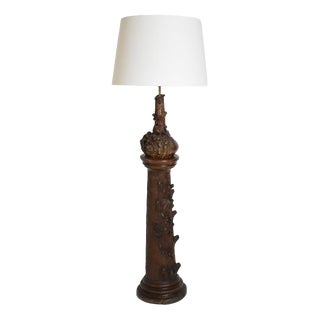 Black Forest Ceramic Floor Lamp For Sale