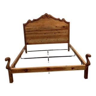 Ralph Lauren Rustic Country Pine King Bedframe For Sale