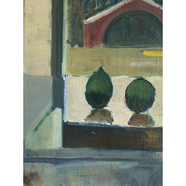 Green Mid-Century Modern 'The Figs' Vintage Swedish Still Life Oil Painting, Framed For Sale - Image 8 of 10