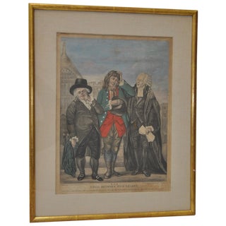 18th Century Mezzotint Engraving For Sale