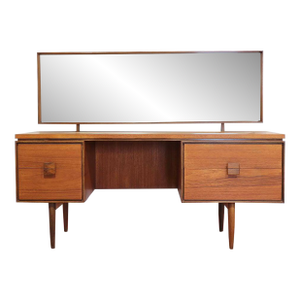 Mid Century Modern Vintage Dresser Vanity Desk Danish Kofod Larsen G Plan Danish Style