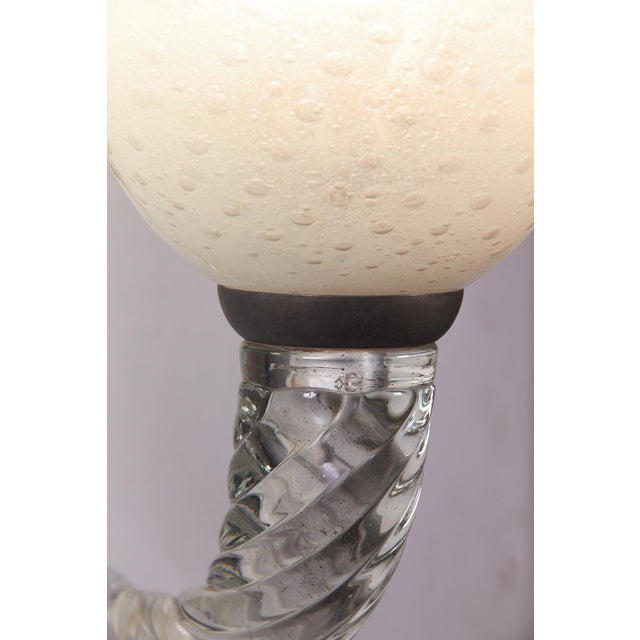 Brass and Glass Wall Lamps from Ercole Barovier, 1940s, Set of 2 For Sale - Image 16 of 18