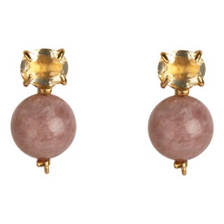 Nicky Studs, Pink, Pierced For Sale