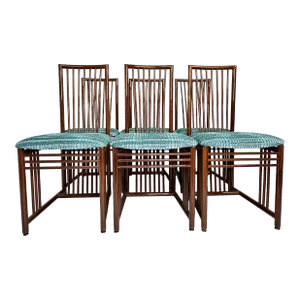A. Sibau Vintage Italian Lacquer Dining Chairs - Set of 6