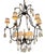 1980s Italian Wrought Iron & Rock Crystal Chandelier - 1 of 2 Available For Sale - Image 5 of 8