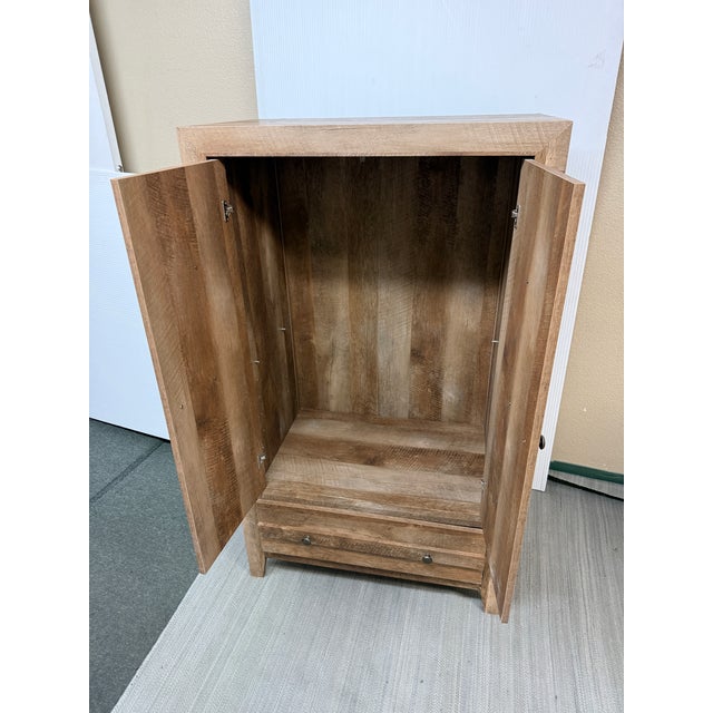 Rustic Sauder Dakota Pass Armoire For Sale - Image 3 of 12