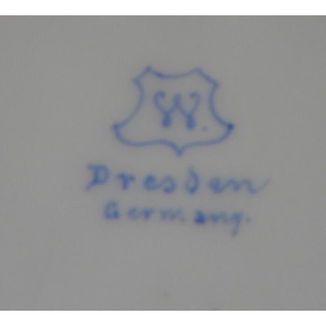 Antique 19th Century Wissmann Dresden Germany Porcelain Jardinière Catchpot Champagne Bucket For Sale - Image 12 of 12