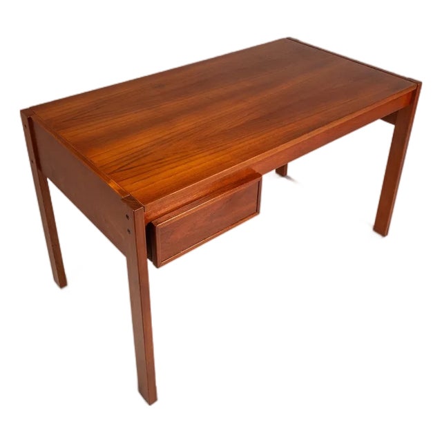 Rare Danish Mid-Century Modern Writers Desk in Teak W/ Sliding Top Attributed to Peter Løvig Nielsen for Løvig Dansk, Denmark, C. 1960s For Sale