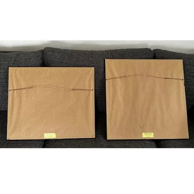 1990s Chinese Folk Art, Gouache on Paper, Signed and Framed, Pair (2) For Sale - Image 9 of 10