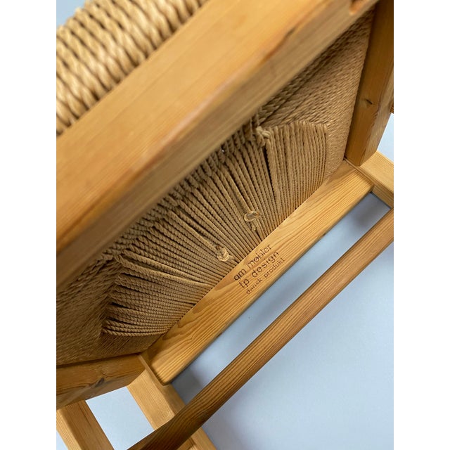 Mid-Century Modern Mid-Century Pine and Papercord Armchair by Tage Poulsen, 1960 For Sale - Image 3 of 17