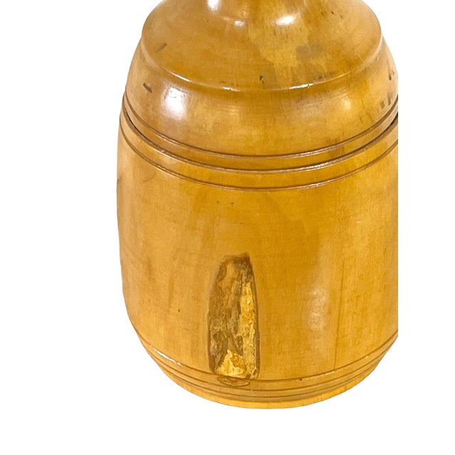 Vintage Treen Costa Rican Bottle With Stopper For Sale - Image 4 of 9