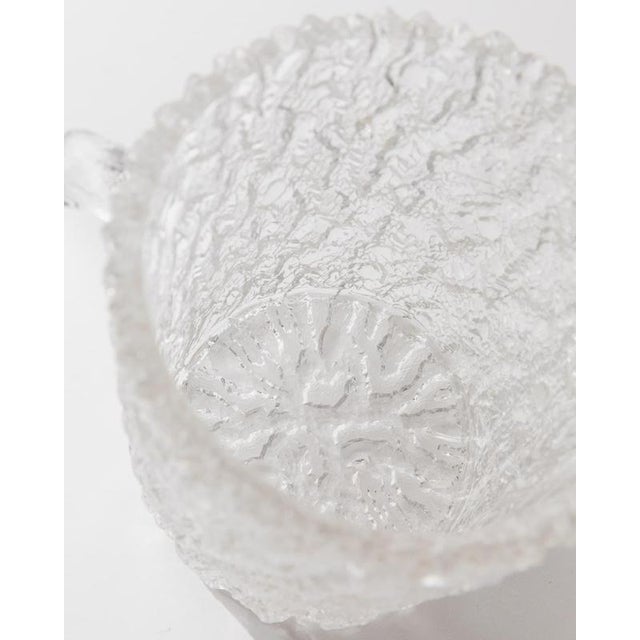 Vintage Glass Cooler in Textured Glass with Stainless Steel Gripper, 1970s, Set of 2 For Sale - Image 9 of 11