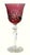 Stunning vintage Nachtmann Bleikristall Nierstein cranberry/ruby red cut-to-clear lead crystal decanter and wine goblet...