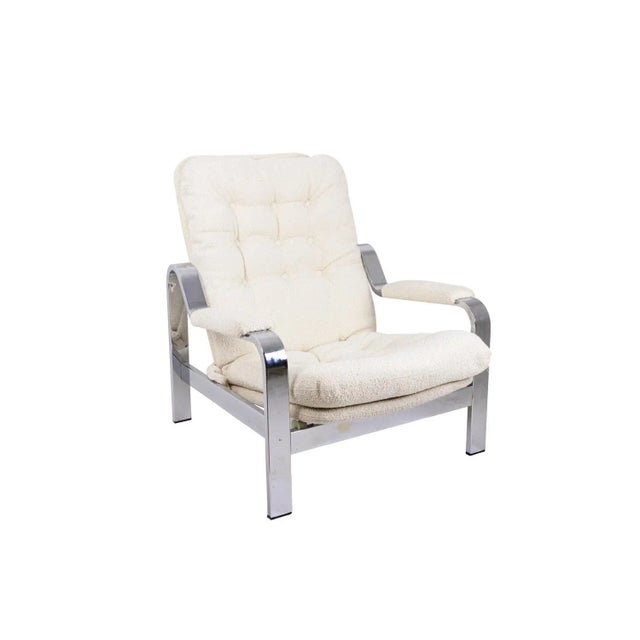 Modular Chrome-Plated Metal Armchair, 1970s For Sale - Image 10 of 10