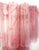 Pink Murano Glass Tube Wall Sconces with 13 Pink Alabster Glass Tube, 1990s, Set of 2 For Sale - Image 8 of 17