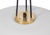 White Vintage Brass and Glass Chandelier from Stilnovo, Italy, 1970s For Sale - Image 8 of 11