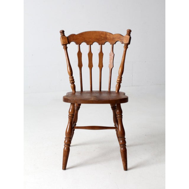 Vintage Old Tavern Style Dining Chair For Sale - Image 9 of 10