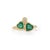 VR Jewels 1.34ct Natural Heart Emerald & Diamond Proposal Ring in 14k Yellow Gold Size 6 For Sale - Image 4 of 18