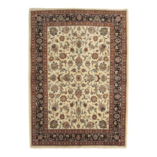 Antique Persian Mashad Rug 6'8" X 9'4" For Sale