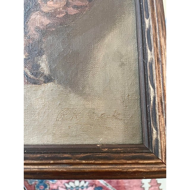 Wood Framed Painting of a Brace of Game Birds For Sale - Image 7 of 7