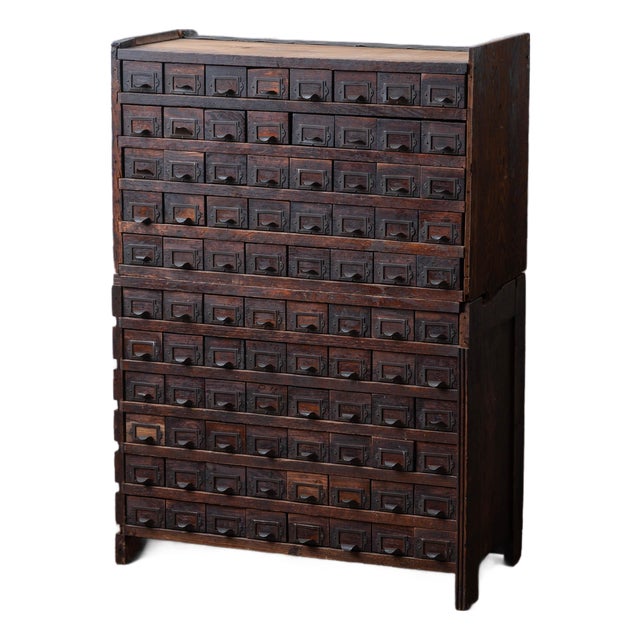 Oak Haberdashery Cabinet, c.1930 For Sale