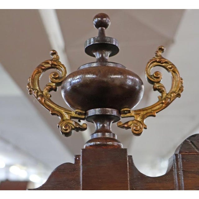 Ansonia Mahogany Bronze Mounted Floor Clock Grandfather Clock Circa 1900 For Sale - Image 10 of 18