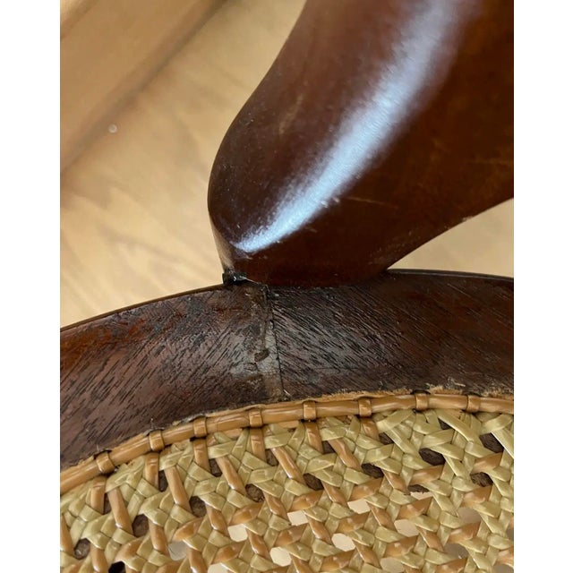 Early 20th Century Antique Victorian Eastlake Cane Rocking Chair, Attributed to Lippincott, Circa 1900 For Sale - Image 5 of 8