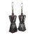 1970's Hollywood Regency Smoked Glass Lantern Table Lamps by American Lamp Co. - A Pair For Sale