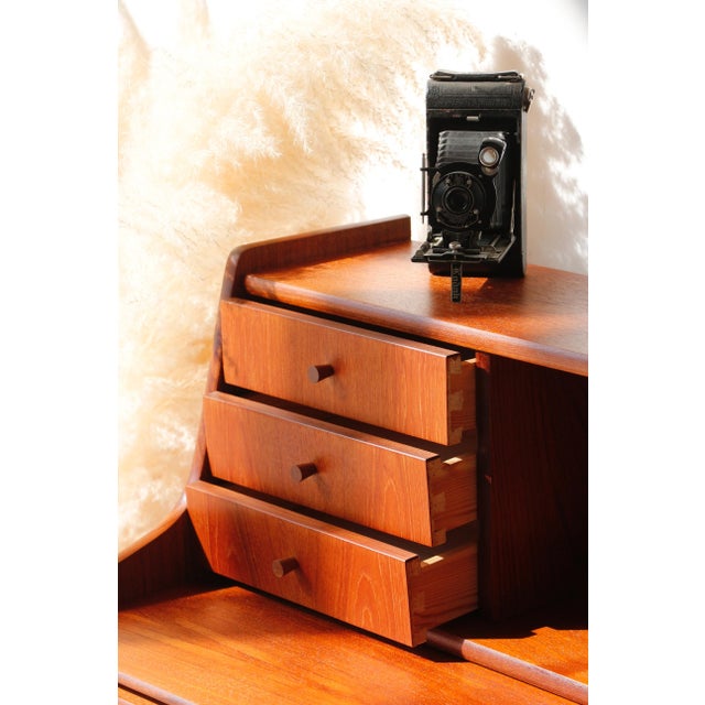 Vintage Danish Teak Secretary, 1960s For Sale - Image 13 of 18