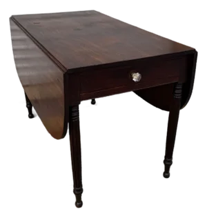 A Very Nice Antique Philadelphia Mahogany Sheraton Drop-Leaf Breakfast Table, Circa 1810