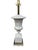 Antique Wedgwood Faux Marble Base Brass Neoclassical Table Lamps - Set of 2 For Sale - Image 9 of 10