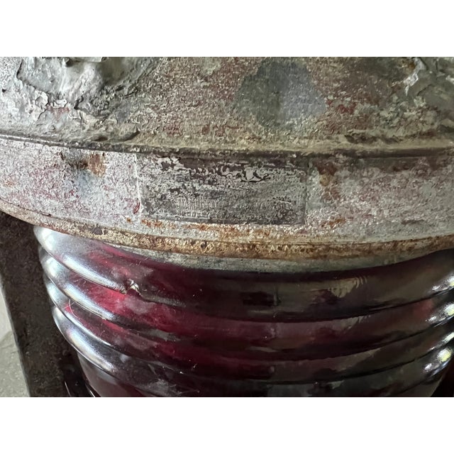 Set of 2 Galvanized Steel Perko Ships Lanterns For Sale - Image 11 of 17