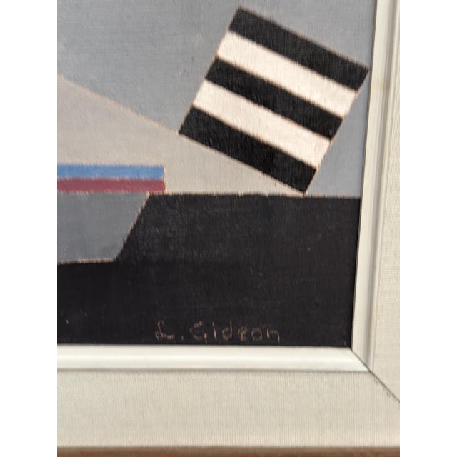 Lars. Gideon, Abstract Composition, 1960s, Oil on Canvas, Framed For Sale - Image 6 of 18