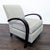 2010s Room & Board Sloan Modern Lounge Chair With Curved Wood Arms For Sale - Image 5 of 16