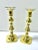 Baldwin Brass Candlesticks With Glass Bobeches – Set of 6 Vintage Brass Candle Holders For Sale - Image 4 of 12