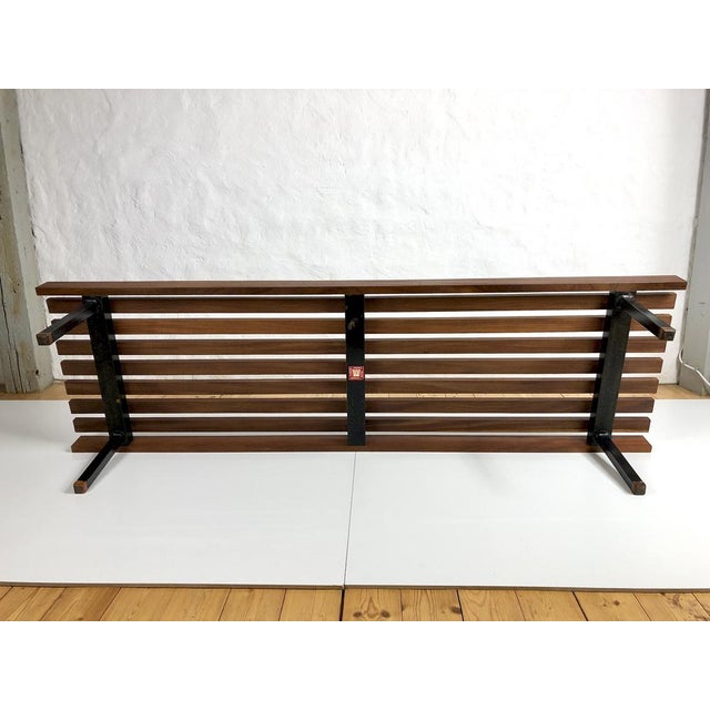 Wooden Slatted Bench from the Wiener Werkstätten, 1960s For Sale - Image 12 of 18