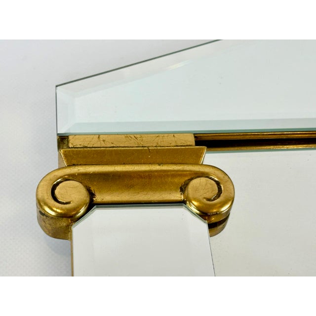 Vintage Neoclassical Style Brass Mirror from Deknudt, Belgium, 1970s For Sale - Image 11 of 17