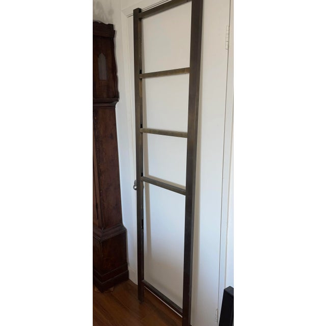 This listing is for a modernist decorative brass wall ladder. This piece was salvaged from a modern luxury home in...