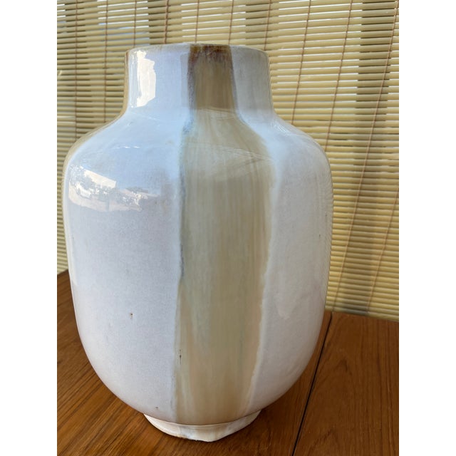 A Pair of Mid-Century Modern Two-Tone Studio Pottery Ceramic Vases.Circa 1970s For Sale - Image 13 of 18