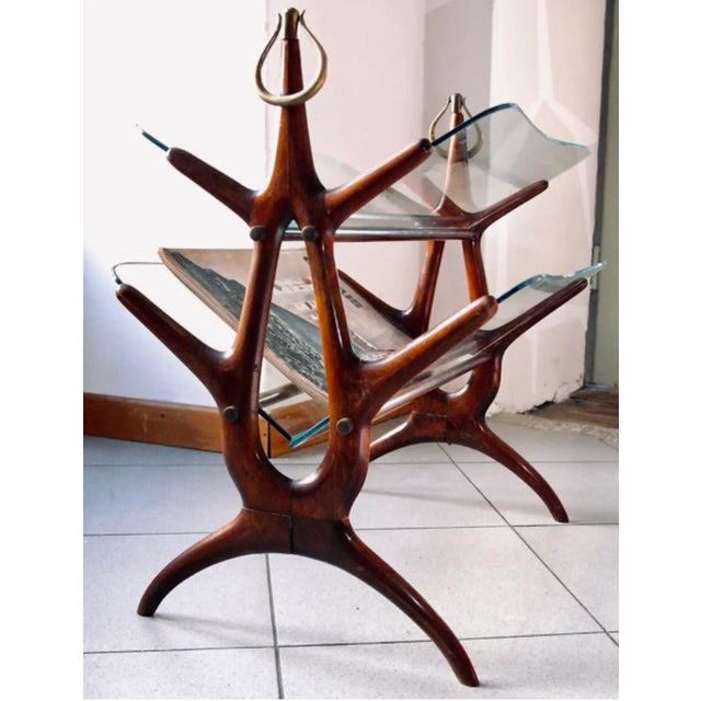 Mid-Century Modern Magazines Stand by Cesare Lacca, 1950 For Sale - Image 3 of 18