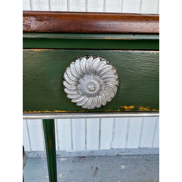 Early 21st Century Fine Theodore Alexander Castle Bromwich Country French 4 Drawer Console Table For Sale - Image 5 of 11